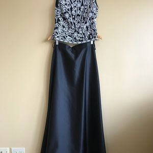 Beautiful black high low skirt